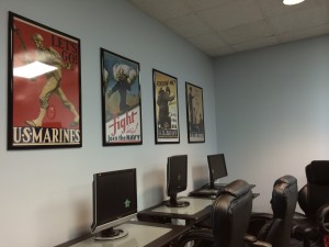New computers highlighted by retro posters