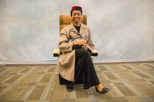  Tatiana Williams plays Rosa Parks in "The Daughters of Africa" play.