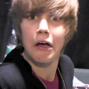  Bieber's reaction to finding this article. Photo courtesy: Kennyonline
